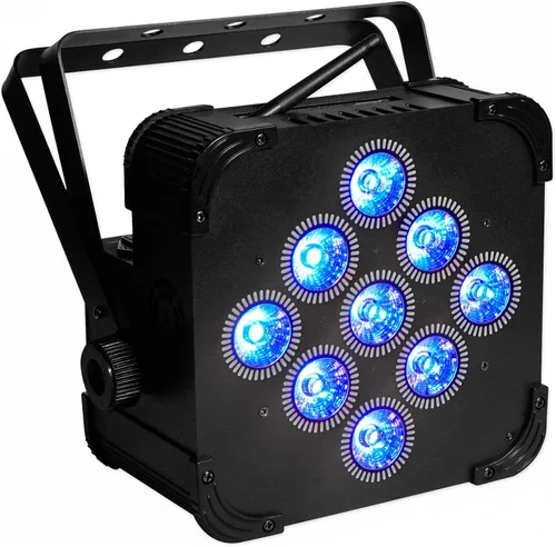 Vista 3 de (10) Luces de lavado recargables Rockville BEST PAR 60 con controlador inalámbrico DMX