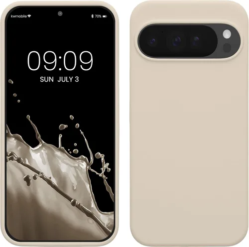 Vista 237 de kwmobile Funda Compatible con Google Pixel 6 Pro - Funda de Teléfono de Silicona TPU con Acabado Suave - Azul Caribe