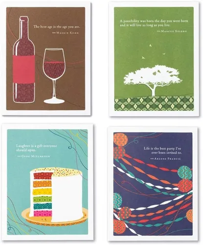 Vista 18 de Compendium Positively Green - Paquete de 4 tarjetas de amistad, pares perfectos (cuatro diseños diferentes, una tarjeta cada uno, con sobres)