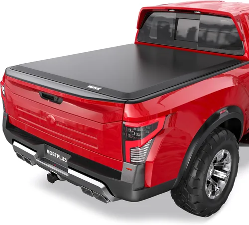 Vista 8 de MOSTPLUS Cubierta Tonneau plegable suave de 5 pies para caja de camioneta compatible con Nissan Frontier 2005-2025 2026 Fleetside/Suzuki Equator