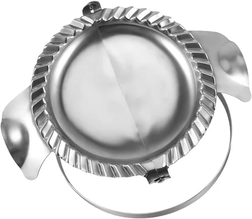 Máquina de empanada extra grande – Sello de 7 pulgadas con círculo cortador de masa, prensa de acero inoxidable, herramientas de pastelería,