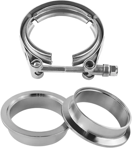 Abrazadera de banda del escape V de 2 pulgadas con acero inoxidable femenino masculino de la asamblea del reborde