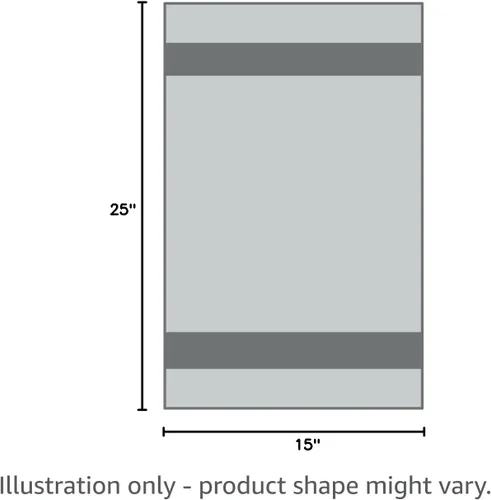 Vista 4 de Simpli-Magic 79282 Toallas de cocina de microfibra, color marrón piedra/blanco, 15 x 25 pulgadas, paquete de 12