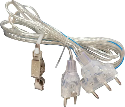 Vista 2 de LEONARK Esgrima Espada Sable Foil Cuerpo Máscara Cable Esgrima Cable Clip de Abrazadera de Alambre - Enchufe de Dos Pines / Enchufe de Tres Pines