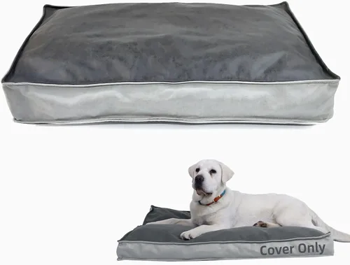 Vista 9 de Funda de cama para perro, fundas cómodas y silenciosas para cama de mascotas, funda extraíble lavable, funda extraíble de piel sintética, nido