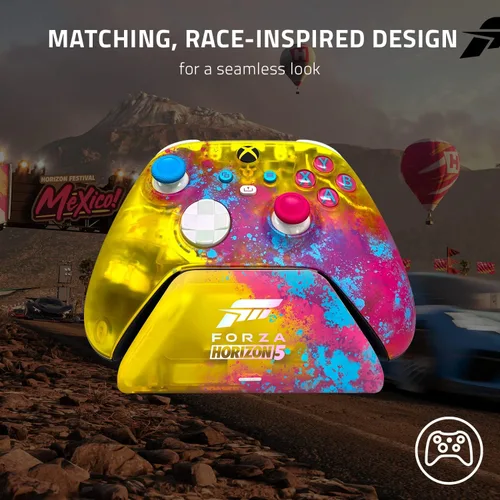 Vista 2 de Razer Universal Quick Charging Stand for Xbox Series XS Magnetic Secure Charging - Matches Forza Horizon 5 Limited Edition Xbox Wireless Controller