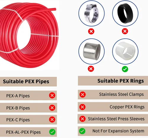Vista 7 de [1 unidad] Lingmfg Caja de salida para lavadora PEX-A expansión con drenaje central de 2 pulgadas, expansión PEX-A de 1/2 pulgada, conecta mangueras