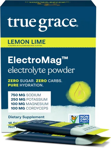 Vista 10 de True Grace ElectroMag - 16 paquetes de barras (paquete de 2) - Pomelo - Polvo de electrolitos para una hidratación rápida - sodio, potasio, magnesio