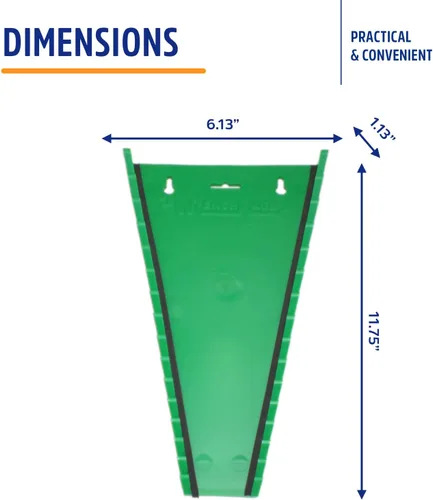 Vista 5 de Protoco 2060 Reverse - Estante para llaves de 12 piezas, organizador de herramientas para caja de herramientas, carrito de herramientas o montaje