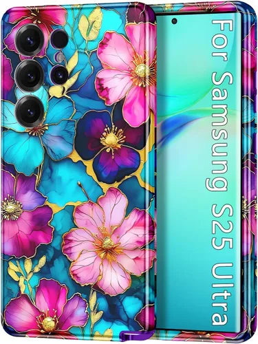 Vista 11 de Btscase para Samsung Galaxy S25, [Probado contra caídas de grado militar] Funda protectora de diseño de patrón de mármol, resistente, delgada