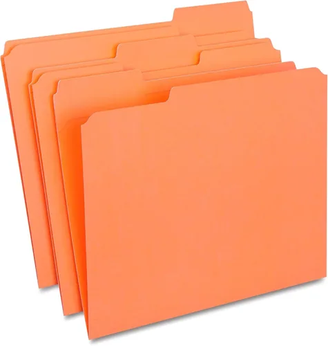 Vista 11 de Staples 508994 Carpetas de archivos de colores con pestañas reforzadas Letra 3 Tab 100/Caja