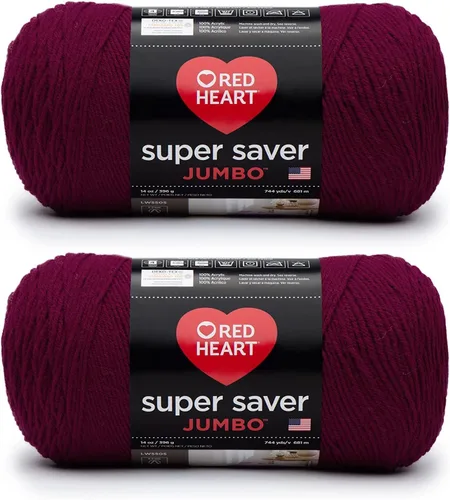 Vista 44 de Red Heart Super Saver Jumbo Ovillo de lana, Amatista