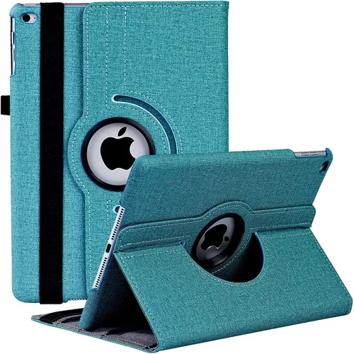 Vista 14 de Funda giratoria para iPad de 9.7 pulgadas 2018 2017 / Funda para iPad Air 2 - Funda protectora con soporte giratorio de 360 grados y función