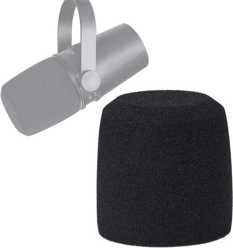 Vista 7 de SUNMON Shure MV7 Soporte de choque compatible con micrófono Shure MV7, soporte de choque MV7 reduce el ruido de la vibración, soporte de micrófono a