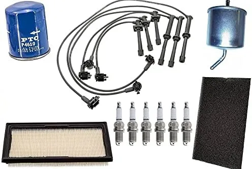 Vista 2 de Ignition Wires Platinum Spark Plugs filtro de aceite de aire para Mazda 626 2.5L 98-02