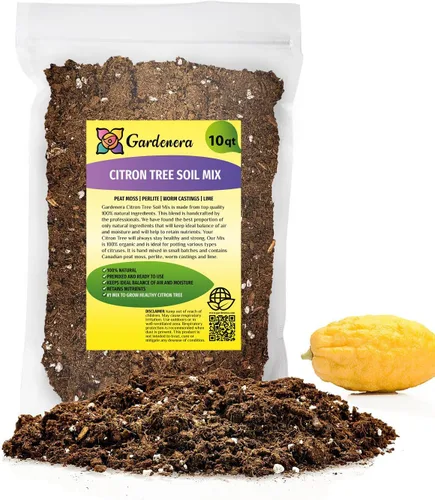 Vista 9 de Gardenera 's Citron Tree Soil Mix - La mezcla perfecta de fórmula de drenaje rápido, nutrientes esenciales para árboles cítricos saludables