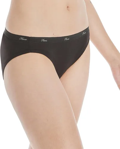 Vista 3 de Hanes Paquete de ropa interior para mujer, paquete de 10, bragas de mezcla de algodón de cobertura completa, ropa interior que absorbe la humedad