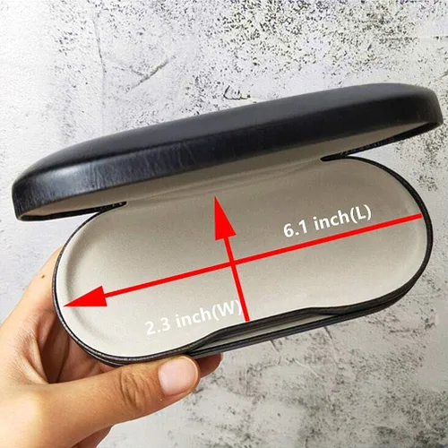 Vista 3 de 2 in 1 Dual Glasses Case Hard Shell Eyeglass Case Protective for 2 Eyeglasses (Not Suitable for Sunglasses)