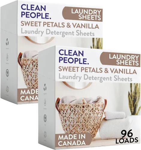 Vista 23 de The Clean People Hojas de detergente para ropa sin fragancia, jabón de lavandería, ultra concentrado, embalaje reciclable, combate las manchas, sin