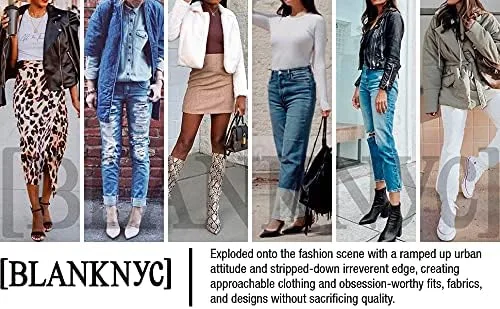 Vista 5 de BLANKNYC NYC - Chaqueta de moto para mujer
