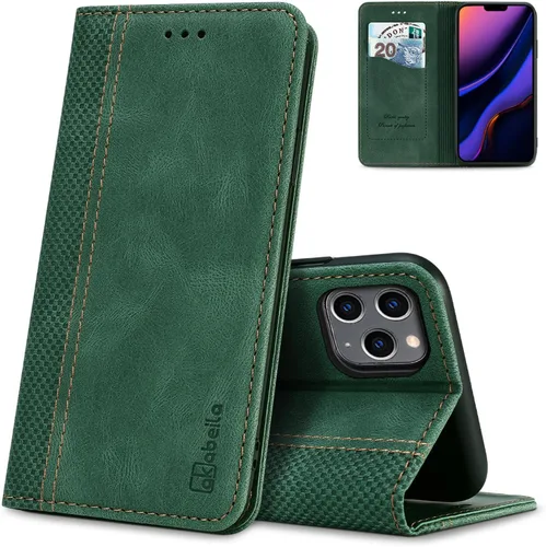 Vista 9 de AKABEILA Funda para Nokia G11 Plus Premium PU Cuero Flip Wallet Case con Cierre Magnético Ranuras para Tarjetas Folio Teléfono Móvil Funda Negro