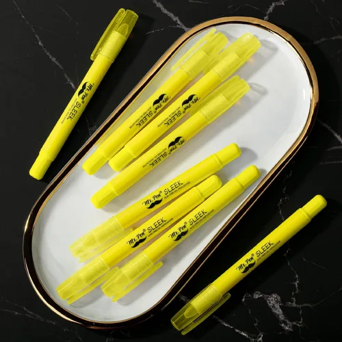 Vista 5 de Mr. Pen - Resaltadores de la Biblia de gel que no se corren, amarillo, paquete de 8