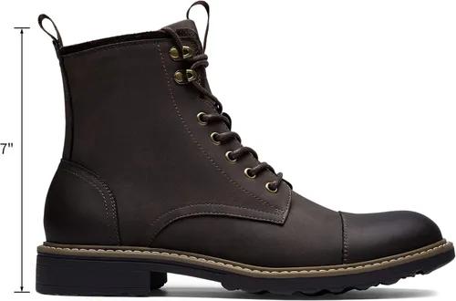 Vista 4 de Vostey Botas de motocicleta para hombre, botas casuales para hombre, botas chukka impermeables para hombre