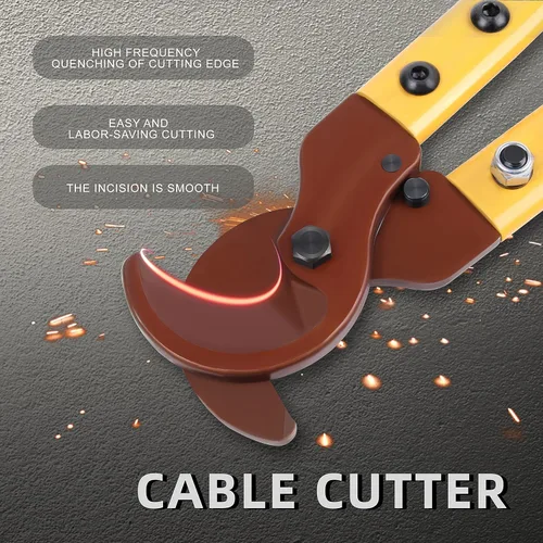 Vista 2 de LK-250 Cortadores de cables resistentes, alicates de corte de alambre de brazo largo multifuncionales que ahorran mano de obra, cortadores de cables