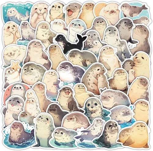 Vista 11 de Calcomanías ASL 50 piezas de calcomanías de vinilo impermeables en lenguaje de señas americano para botellas de agua, laptop, equipaje, taza