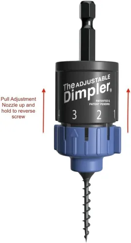 Vista 9 de Ajustable DIMPLER® - Broca para paneles de yeso y accesorio para pistola de tornillos, convierte el taladro en una pistola de tornillos para paneles