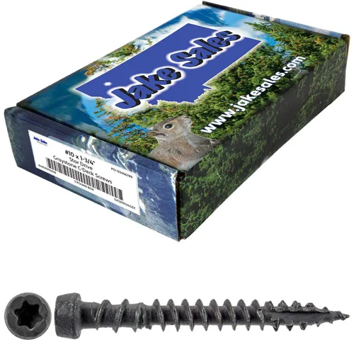 Vista 26 de 10 x 2-3/4" Tornillos para Madera de Tarima Compuesta Cape COD Gris con Cabeza Torx/Star Drive - Recubrimiento Exterior - Compatible con Madera AQC