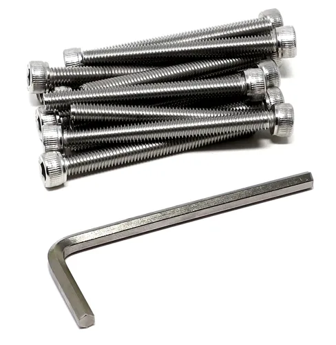 Vista 191 de iexcell Kit de tornillos de cabeza hexagonal de acero inoxidable 304, 100 unidades M2 x 0.157 in, paso de rosca de 0.016 in