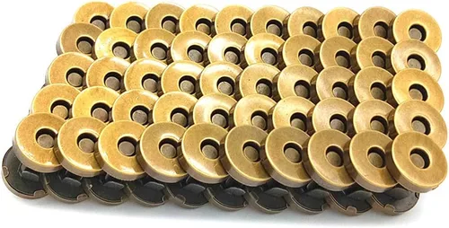 Vista 10 de 100 juegos de botones de cierre magnético, perfectos para bolsas y prendas, 14mm