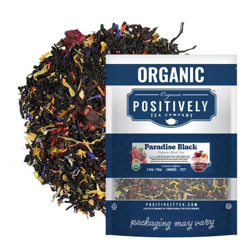 Vista 40 de Organic Positively Tea Company, Bolsas de té herbal de hibisco, 100 unidades, bolsas de té ecológicas, sin OGM