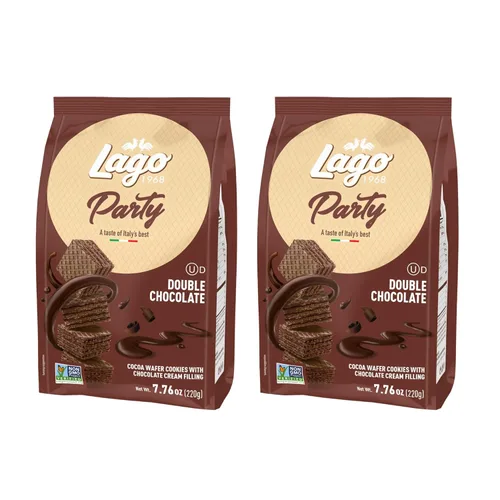 Vista 18 de Gastone Lago Party Wafers - Relleno de crema de coco, 8.82 onzas, 8.82 oz (paquete de 2) (Coco, paquete de 2)