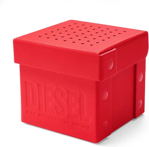 Vista 5 de Diesel Framed Men's Sports Watch with Lightweight Nylon Case and Silicone Band