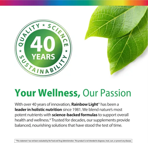 Vista 6 de Rainbow Light Suplemento de berberina con canela de Ceilán 60 cápsulas 1,000 mg Más cromo Procedente de 4 hierbas potentes