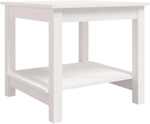 Vista 3 de Coffee Table mesa de Centro para salaCoffee Table White 19.7"x19.7"x17.7" Solid Wood PineSuitable for bedrooms, Living Rooms, and Dining Rooms