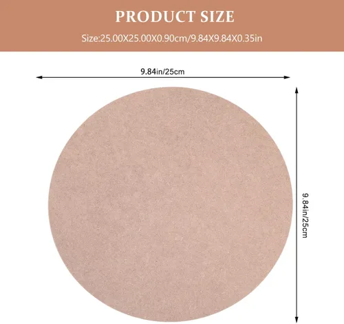 Vista 5 de Rueda de cerámica redonda de tablero de fibra de madera, murciélagos, tabla de cuña de arcilla de 9.8 in, tabla de secado de arte de cerámica
