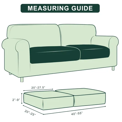 Vista 5 de Bundle of Hokway - Fundas de cojín elásticas para sofá, funda de cojín de asiento de sofá (azul oscuro, 1 unidad + 2 unidades)