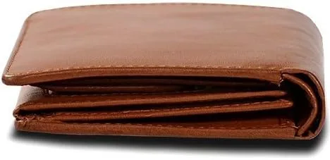 Vista 4 de Visconti VCN-16 Tri Fold - Billetera grande con tarjetero para identificación o pasaporte, color marrón italiano