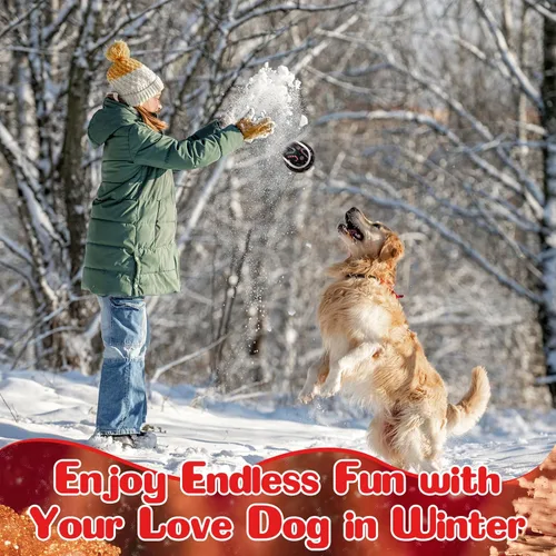 Vista 5 de Civaner 6 piezas pelotas de tenis chirriantes de Navidad para perros de 2.5 pulgadas, juguetes para perros a granel para perros pequeños, medianos