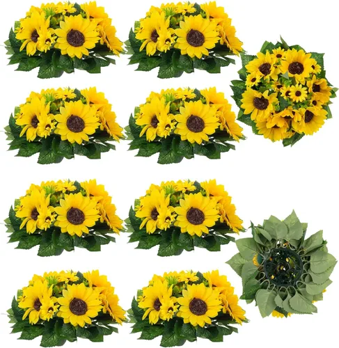 Vista 30 de BLOSMON Bolas de Flores para Bodas, Centros de Mesa de Rosas, 2 Piezas, Flores Artificiales Negras, Bolas Florales Colgantes, Decoración de Arreglos