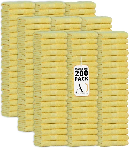 Vista 52 de Ample Decor Paquete de 10 paños de lavado con certificación Oeko Tex de 21.16 oz/m², 100% algodón, suaves, absorbentes, duraderos y lavables a