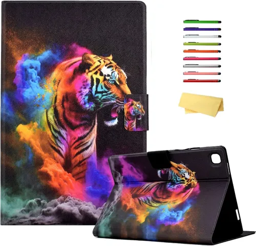 Vista 24 de Galaxy Tab A7 Lite 8.7 pulgadas SM-T225/T220 Trifold Case 2021 Modelo 2021 Ultra Delgada Funda Folio Ligero con Soporte Multi-Ángulo Delgado Cuero