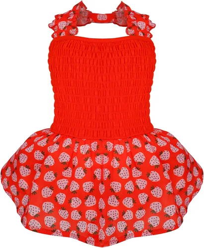 Vista 8 de KYEESE Vestido para perros gris con corbatín rosa para mascotas, ropa para cachorros para perros pequeños, falda para perros