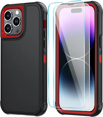 Vista 29 de SunStory Funda compatible con iPhone 11 con protector de pantalla HD, 3 capas de alta resistencia de cuerpo completo, funda protectora híbrida 3