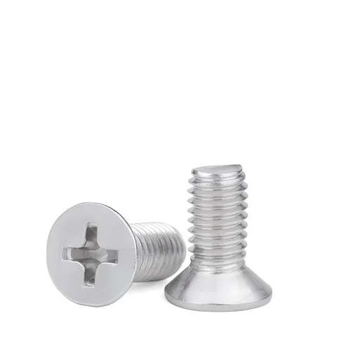 Vista 32 de NACX Tornillos Phillips M2 de 6 mm avellanados de cabeza plana, A2-70, tono plateado, acero inoxidable 304, 500