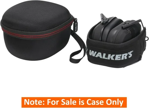 Vista 6 de LTGEM - Funda para orejeras delgadas de Walker's Razor, bolsa de transporte protectora de viaje de almacenamiento duro