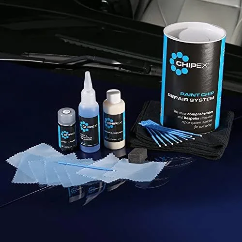 Vista 3 de Chipex Kit de pintura de retoque automotriz compatible con el código de color MERCEDES-BENZ 7769 - Yaxa DUNKELGRAU Reparación de arañazos